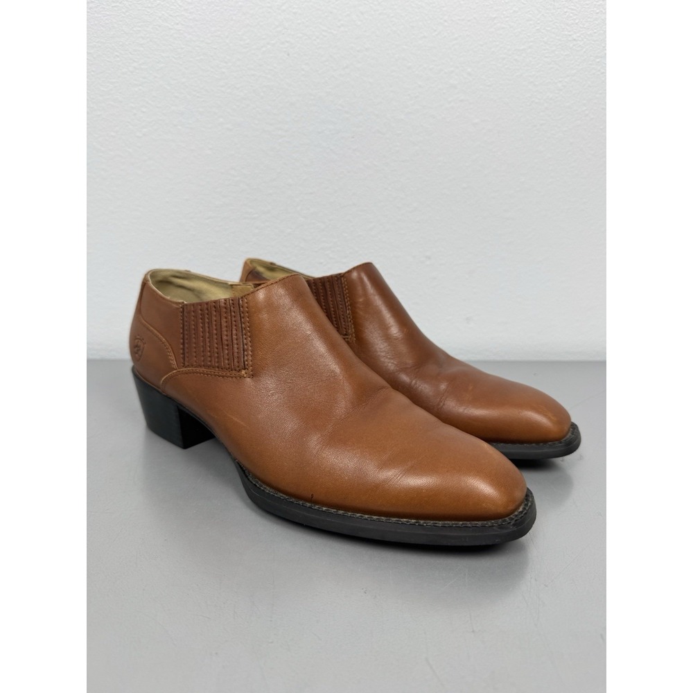 Ariat Sonora Ankle Boots Womens 8.5‎ Brown Leather Slip On Shoes Chelsea Western